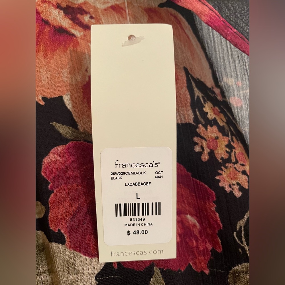 NWT: Francesca’s Brand New Mini Floral Dress - Picture 3 of 3